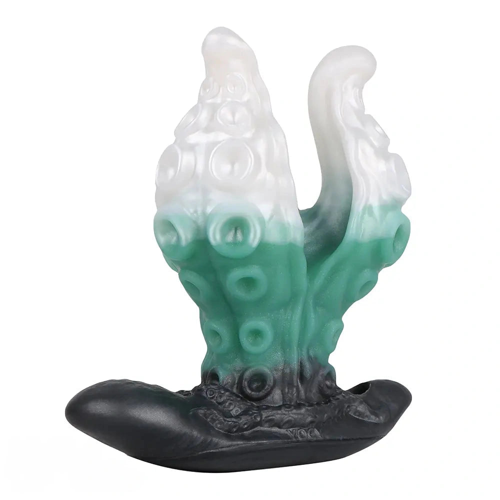 4.25in 5.15in 6.22in Fantasy Anchor Strap on Vibrating Mouth Gag Tentacle Dildo