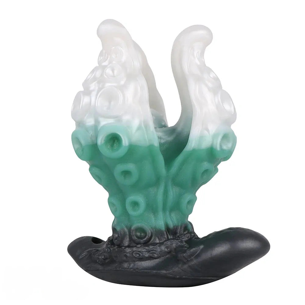 4.25in 5.15in 6.22in Fantasy Anchor Strap on Vibrating Mouth Gag Tentacle Dildo