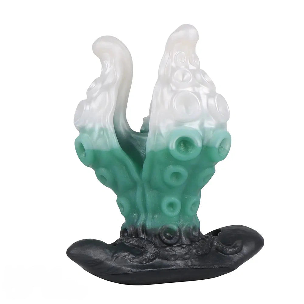 4.25in 5.15in 6.22in Fantasy Anchor Strap on Vibrating Mouth Gag Tentacle Dildo