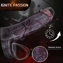 4.29in 4.96in 5.94in Soft Elastic Male Wearable Platinum Silicone Dildo Sleeve