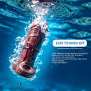 4.29in 4.96in 5.94in Soft Elastic Male Wearable Platinum Silicone Dildo Sleeve