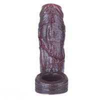 4.29in 4.96in 5.94in Soft Elastic Male Wearable Platinum Silicone Dildo Sleeve