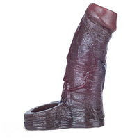 4.29in 4.96in 5.94in Soft Elastic Male Wearable Platinum Silicone Dildo Sleeve