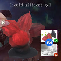4.33in 4.8in 5.1in Soft Silicone Small Spiked Beads Butt Plug Dildo