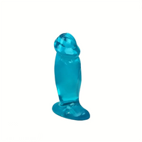 4.33in 5.71in 7.68in Crystal Clear Jelly Penis Transparent PVC Anal Mini Dildo