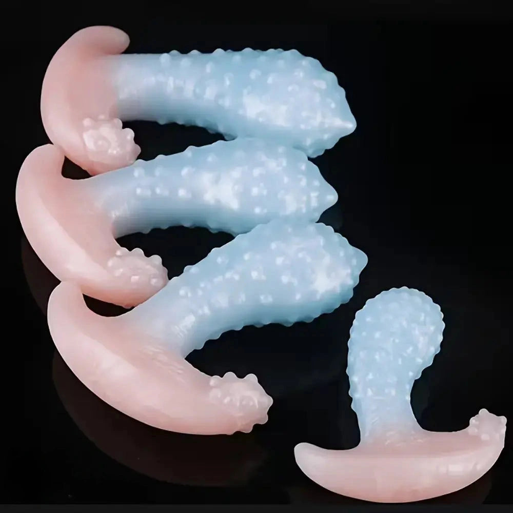 4.33in 5.7in 6.29in 6.88in Invisible Wearable Silicone Hidden Spiked Dildo