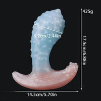 4.33in 5.7in 6.29in 6.88in Invisible Wearable Silicone Hidden Spiked Dildo