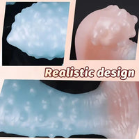 4.33in 5.7in 6.29in 6.88in Invisible Wearable Silicone Hidden Spiked Dildo