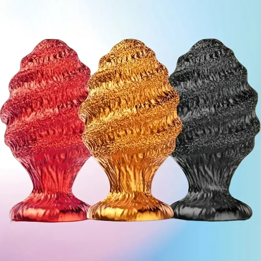 4.33in Alien Shaped Spiral Prostate Massager Silicone Soft Dildo