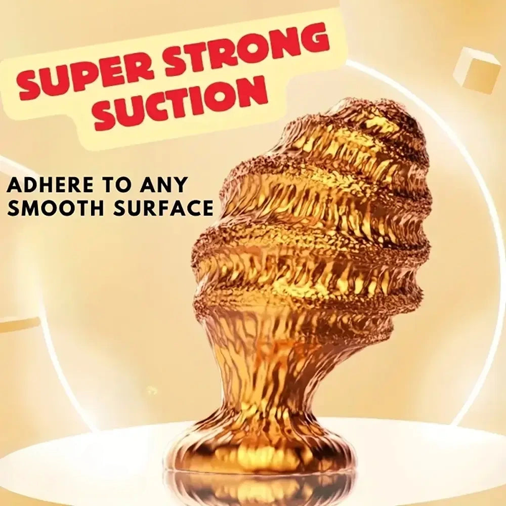 4.33in Alien Shaped Spiral Prostate Massager Silicone Soft Dildo