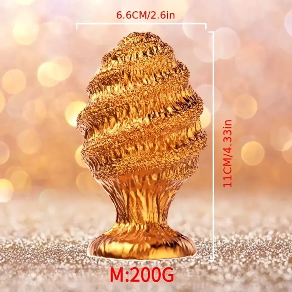 4.33in Alien Shaped Spiral Prostate Massager Silicone Soft Dildo