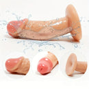 4.33in Mini Realistic Female Male Flesh Like Dildo With Suction Cup