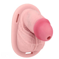 4.33in Real Hollow Chastity Cage Dildo Female Couples G-spot Insertor