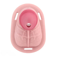 4.33in Real Hollow Chastity Cage Dildo Female Couples G-spot Insertor