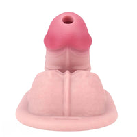4.33in Real Hollow Chastity Cage Dildo Female Couples G-spot Insertor