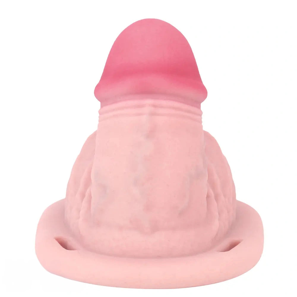 4.33in Real Hollow Chastity Cage Dildo Female Couples G-spot Insertor