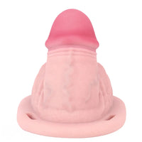 4.33in Real Hollow Chastity Cage Dildo Female Couples G-spot Insertor