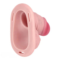4.33in Real Hollow Chastity Cage Dildo Female Couples G-spot Insertor