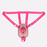 4.33in Real Hollow Chastity Cage Dildo Female Couples G-spot Insertor