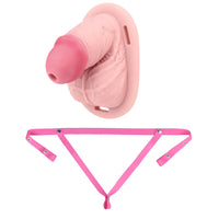 4.33in Real Hollow Chastity Cage Dildo Female Couples G-spot Insertor