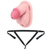 4.33in Real Hollow Chastity Cage Dildo Female Couples G-spot Insertor