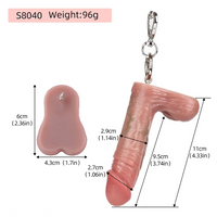 4.33in Silicone Soft Small Dildo Key Chain For Decoration Cock Sex Toy