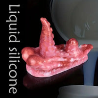 4.33in Small Octopus Tentacle Silicone Soft Dildo Penis Anal Expander