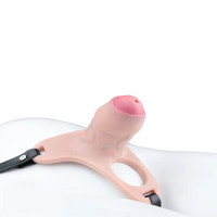 4.33in Strap on Chastity Dildo Wearable Realistic Cock Cage For Men