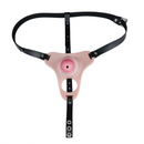 4.33in Strap on Chastity Dildo Wearable Realistic Cock Cage For Men