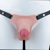 4.33in Strap on Chastity Dildo Wearable Realistic Cock Cage For Men