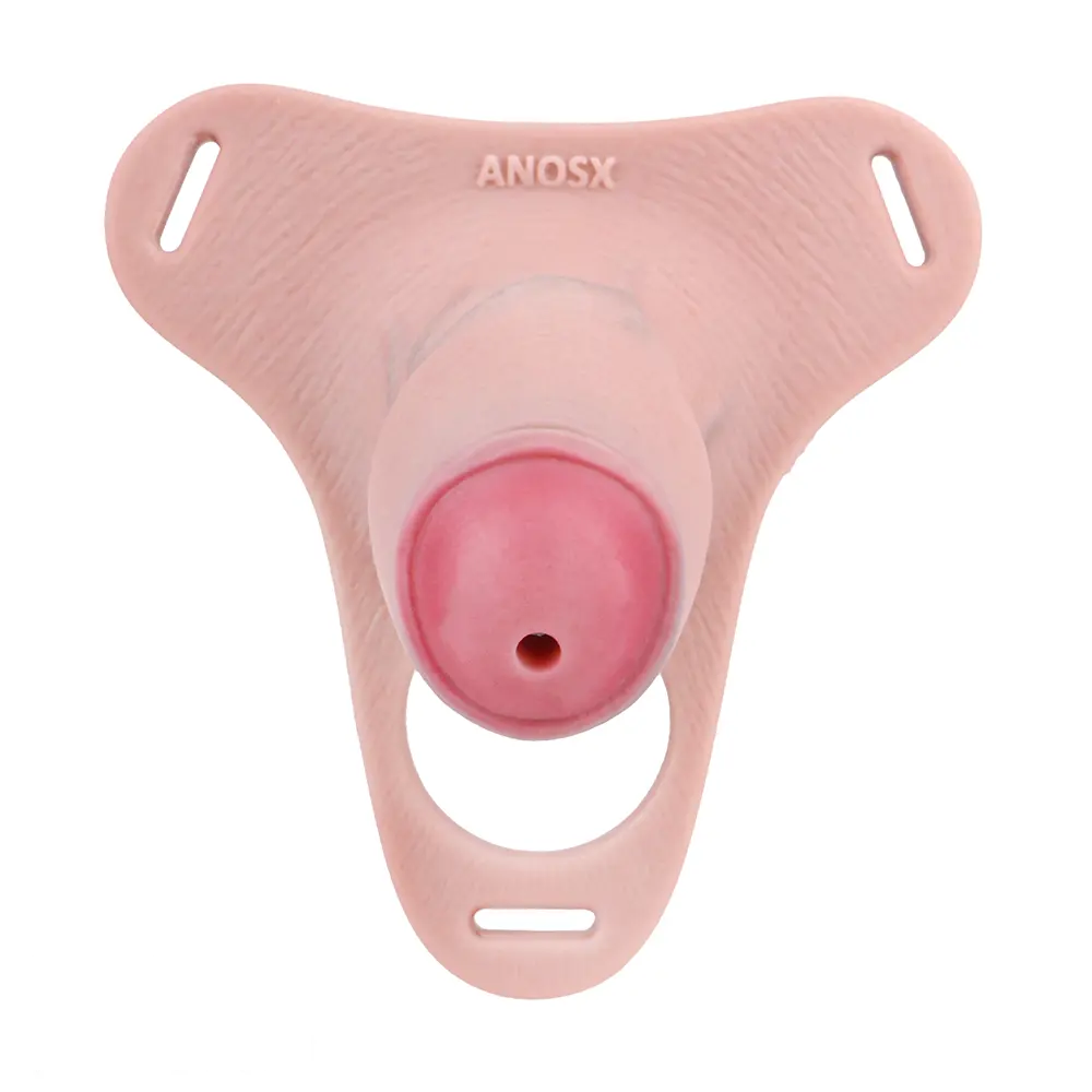 4.33in Strap on Chastity Dildo Wearable Realistic Cock Cage For Men