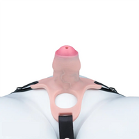 4.33in Strap on Chastity Dildo Wearable Realistic Cock Cage For Men