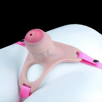 4.33in Strap on Chastity Dildo Wearable Realistic Cock Cage For Men