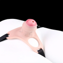 4.33in Strap on Chastity Dildo Wearable Realistic Cock Cage For Men