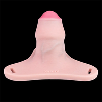 4.33in Strap on Chastity Dildo Wearable Realistic Cock Cage For Men