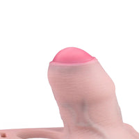 4.33in Strap on Chastity Dildo Wearable Realistic Cock Cage For Men