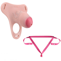 4.33in Strap on Chastity Dildo Wearable Realistic Cock Cage For Men