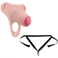 4.33in Strap on Chastity Dildo Wearable Realistic Cock Cage For Men