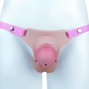 4.33in Strap on Chastity Dildo Wearable Realistic Cock Cage For Men Women