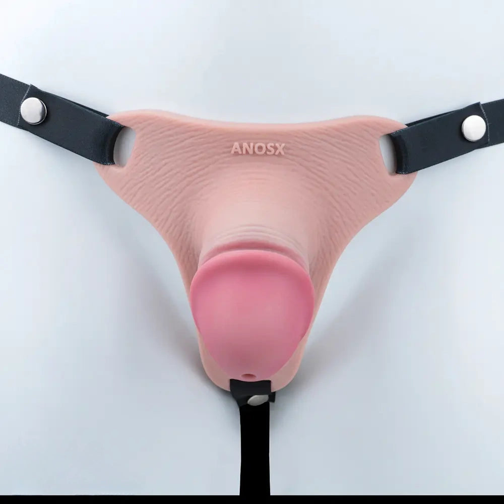 4.33in Strap on Chastity Dildo Wearable Realistic Cock Cage For Men Women