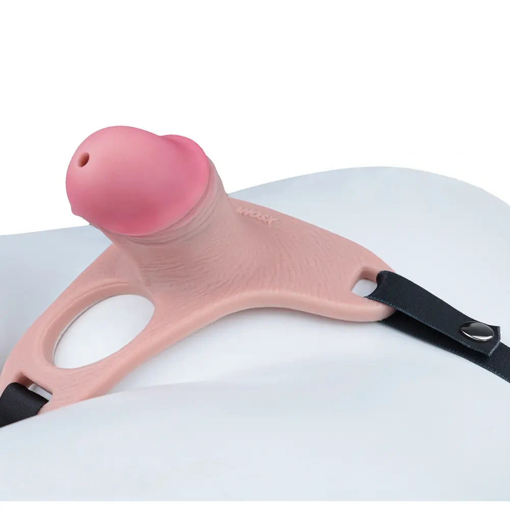 4.33in Strap on Chastity Dildo Wearable Realistic Cock Cage For Men Women