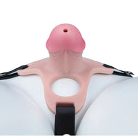 4.33in Strap on Chastity Dildo Wearable Realistic Cock Cage For Men Women