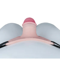 4.33in Strap on Chastity Dildo Wearable Realistic Cock Cage For Men Women