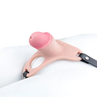 4.33in Strap on Chastity Dildo Wearable Realistic Cock Cage For Men Women