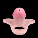 4.33in Strap on Chastity Dildo Wearable Realistic Cock Cage For Men Women