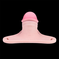 4.33in Strap on Chastity Dildo Wearable Realistic Cock Cage For Men Women