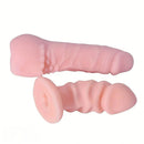 4.3in 6.5in Strap On Dildo Wearable Hollow Soft Harness 2 Removeable Dildos