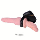 4.3in 6.5in Strap On Dildo Wearable Hollow Soft Harness 2 Removeable Dildos