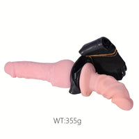 4.3in 6.5in Strap On Dildo Wearable Hollow Soft Harness 2 Removeable Dildos