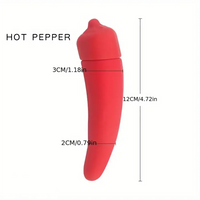 4.41in 4.72in Vegetable Shape Small Vibrating Dildo For Prostate Massage